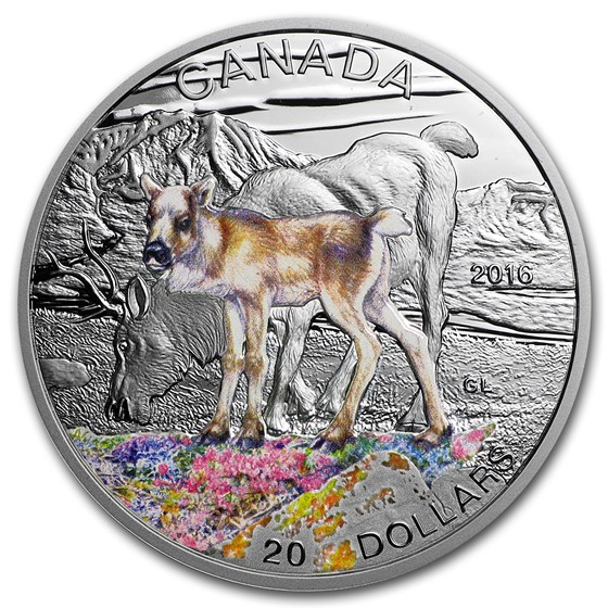 2016 Canada 1 oz Silver $20 Baby Animals (Caribou) 2016 Canada 1 oz Silver $20 Baby Animals (Caribou)